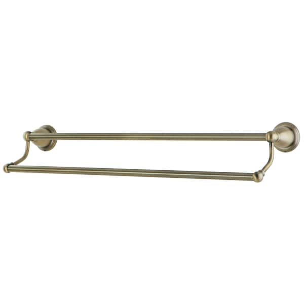 Heritage 24" Dual Towel Bar, Antique Brass